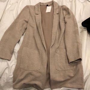 H&M Beige Long Blazer